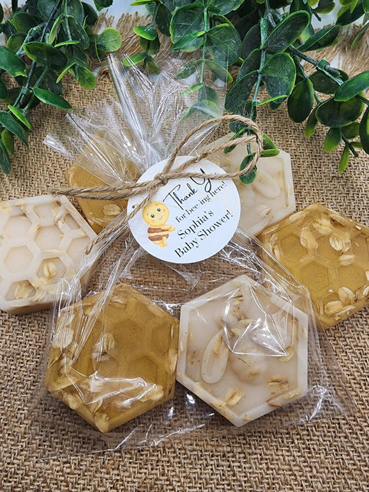 Honeycomb Soap Favors Honey Bee Baby Shower Favors Bee Hive Wedding Shower Favors Oatmeal Soap Gift For Her