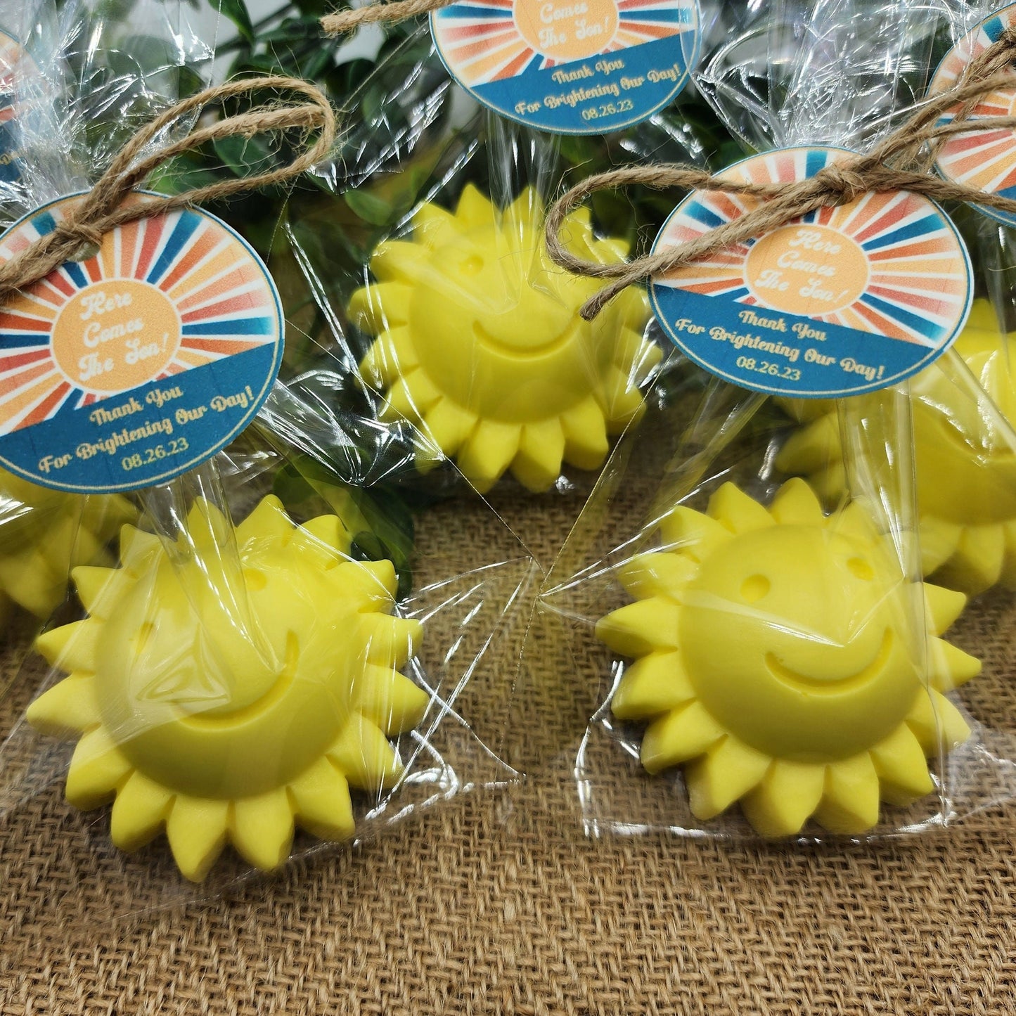 Sun baby shower soap favors sunshine soap here comes the son soap baby shower sun favors birthday party gift you are my sunshine