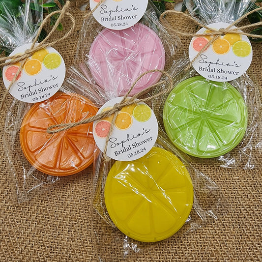 Citrus Soap Favors Orange Baby Shower Soap Favors Lemon Wedding Favors Little Cutie Favors Grapefruit Lime Clementine Gift For Her Soap