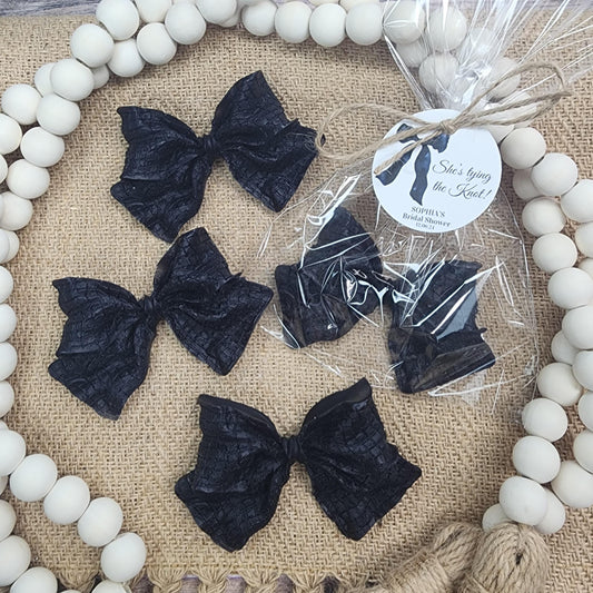 Elegant White Bow Baby Shower Soap Favors She's Tying The Knot Bridal Shower Wedding Decorations Elegant Keepsakes Gifts For Guests Sweet 16