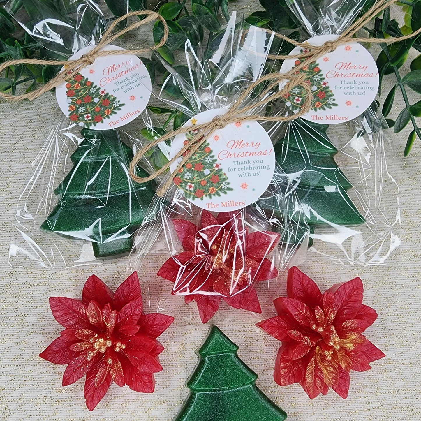 Christmas Soap Favors Baby Shower Favors Christmas Stocking Stuffers Wedding Shower Favor Christmas Gifts Christmas Tree Snowflake decor