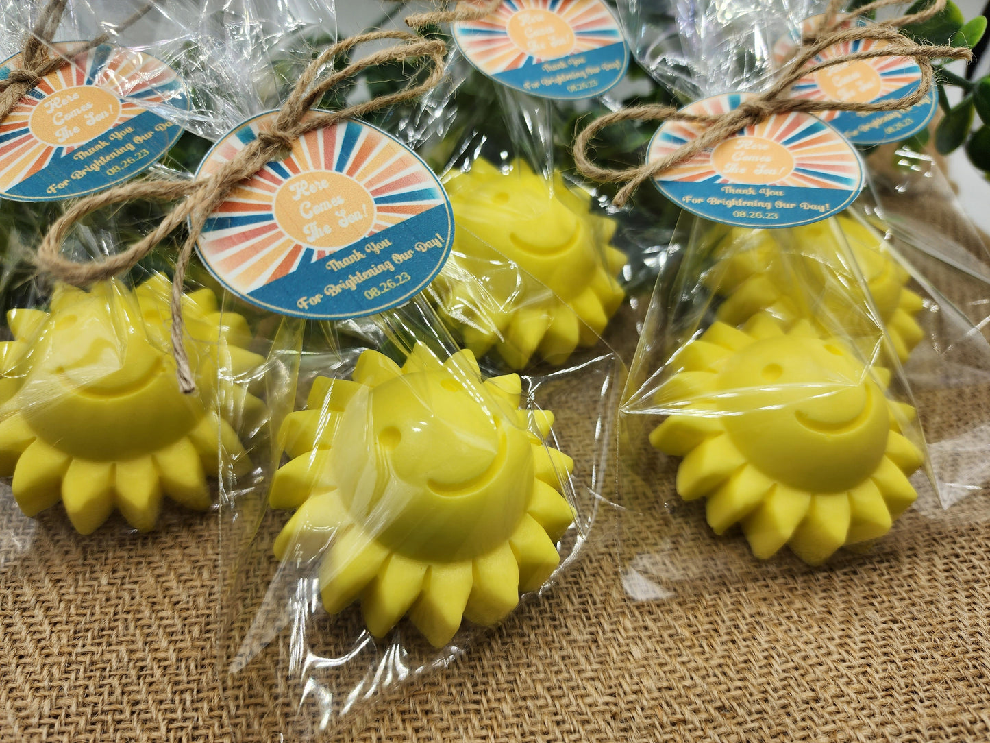 Sun baby shower soap favors sunshine soap here comes the son soap baby shower sun favors birthday party gift you are my sunshine