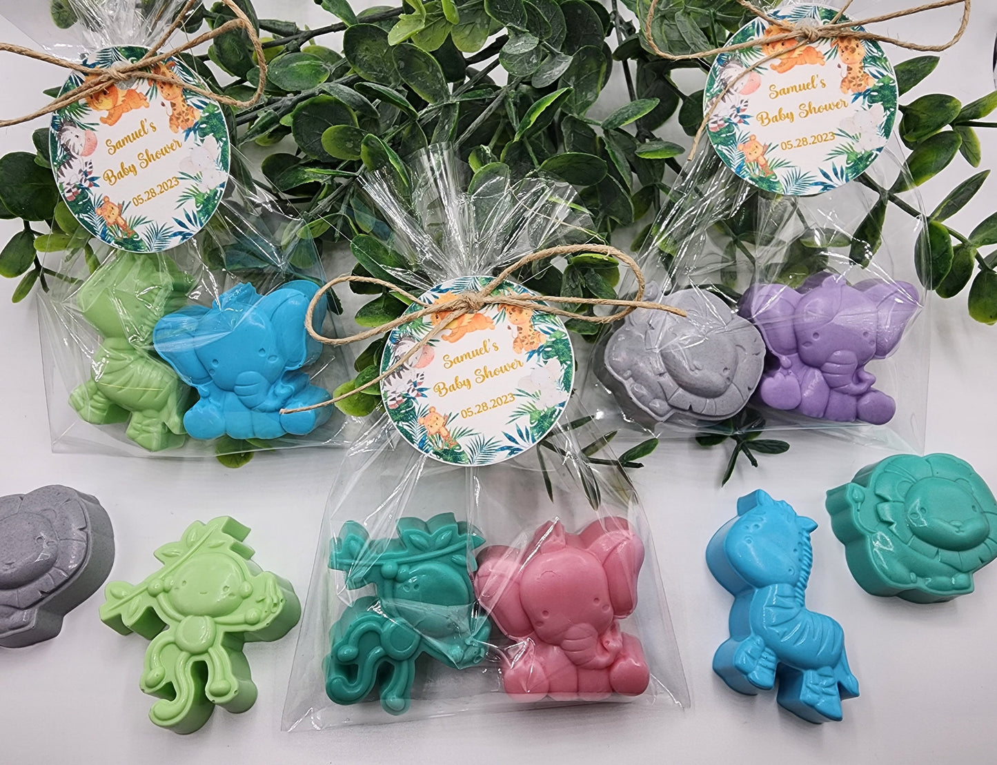 Safari Animal Soap Baby Jungle Soap Baby Zebra Soap Baby Lion Soap Baby Monkey Soap Baby Elephant Soap Baby Shower Soap Favors Party Favors