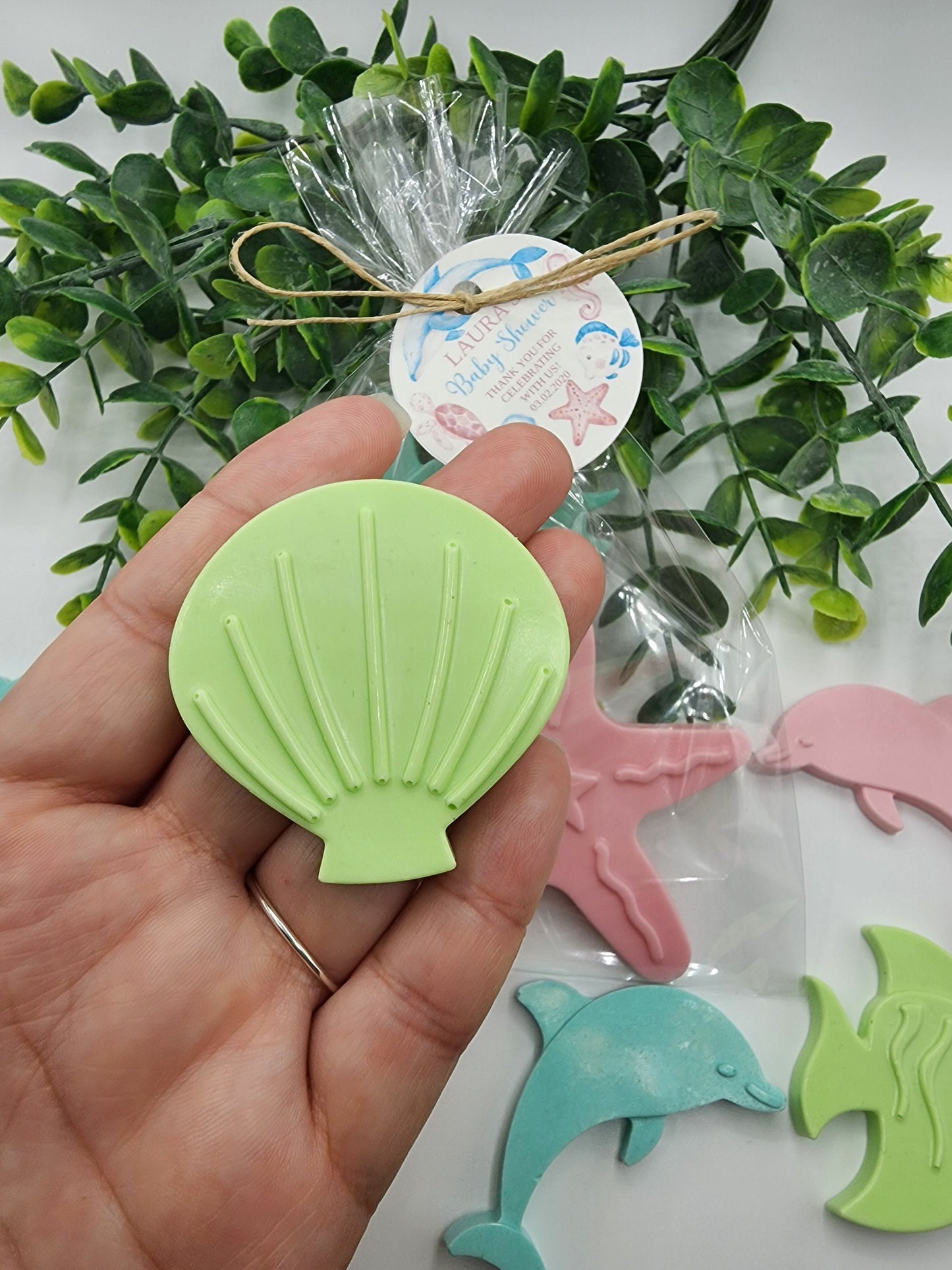 Under the sea baby shower soap favors