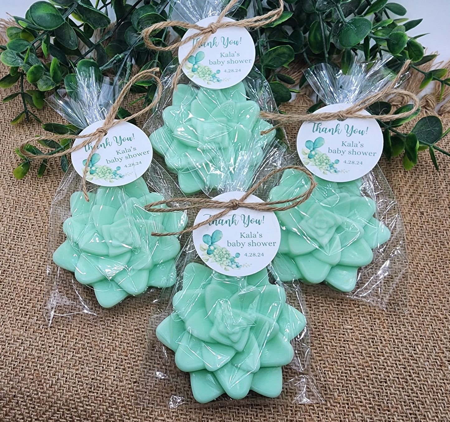 Succulent Soap Favors Baby Shower Favors Bridal Shower Favors Cactus Wedding Party Decorations Handmade Soap Gift For Guests