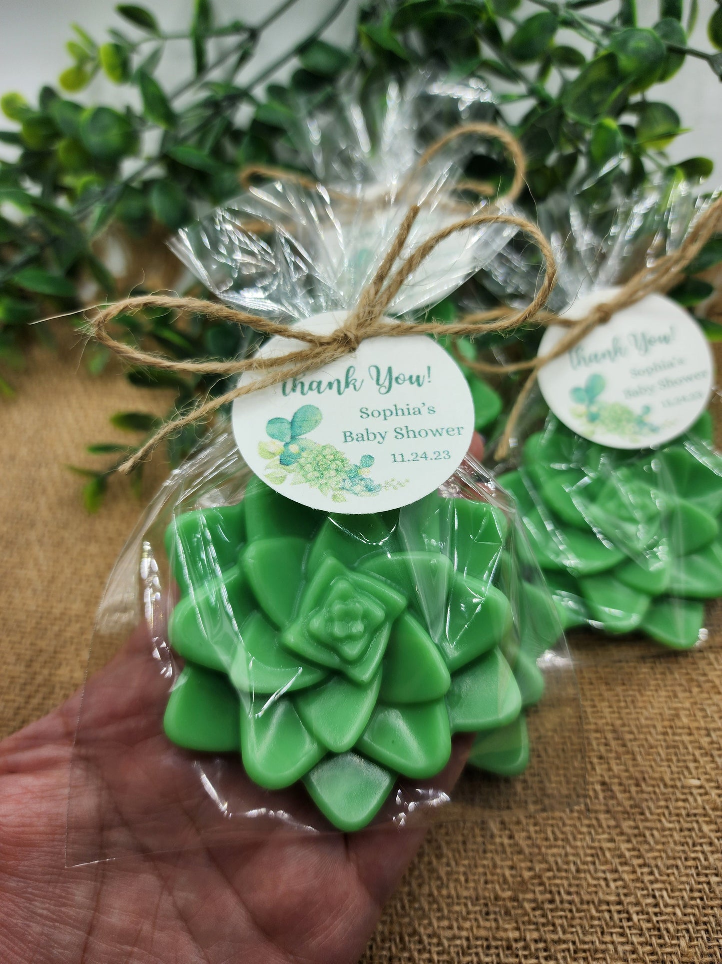 Succulent Soap Favors Baby Shower Favors Bridal Shower Favors Cactus Wedding Party Decorations Handmade Soap Gift