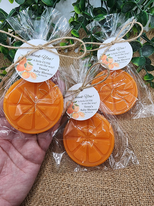 Orange Soap Favors Citrus Baby Shower Soap Favors Lemon Wedding Favors Little Cutie Favors Grapefruit Lime Clementine Gift For Her Soap