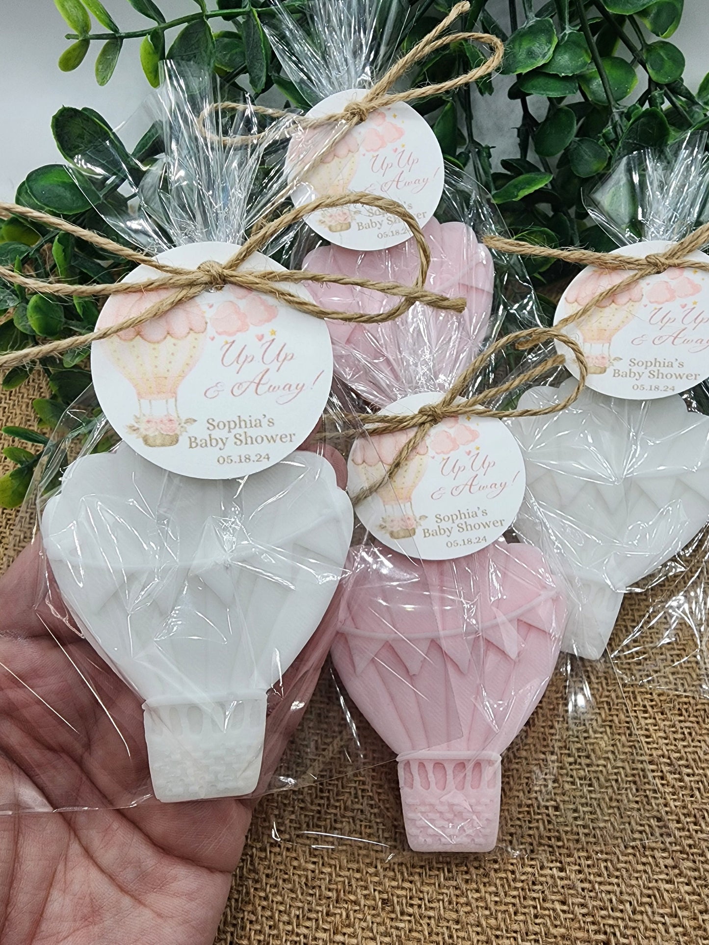 Hot Air Balloon Soap Favors Baby Shower Gift For Boy Girl Up Up And Away Baby Shower Decor Birthday Gift Gender Reveal Adventure Awaits