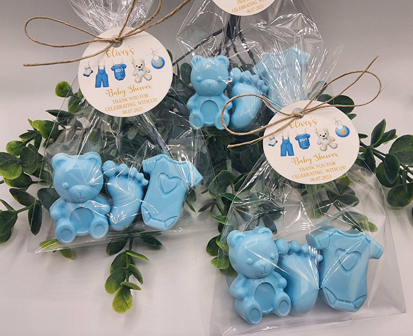 Baby Shower Soap Favors Baby Boy Birthday Gift Baby Shower Favors Teddy Bear Onesie Baby Feet Soap Favors