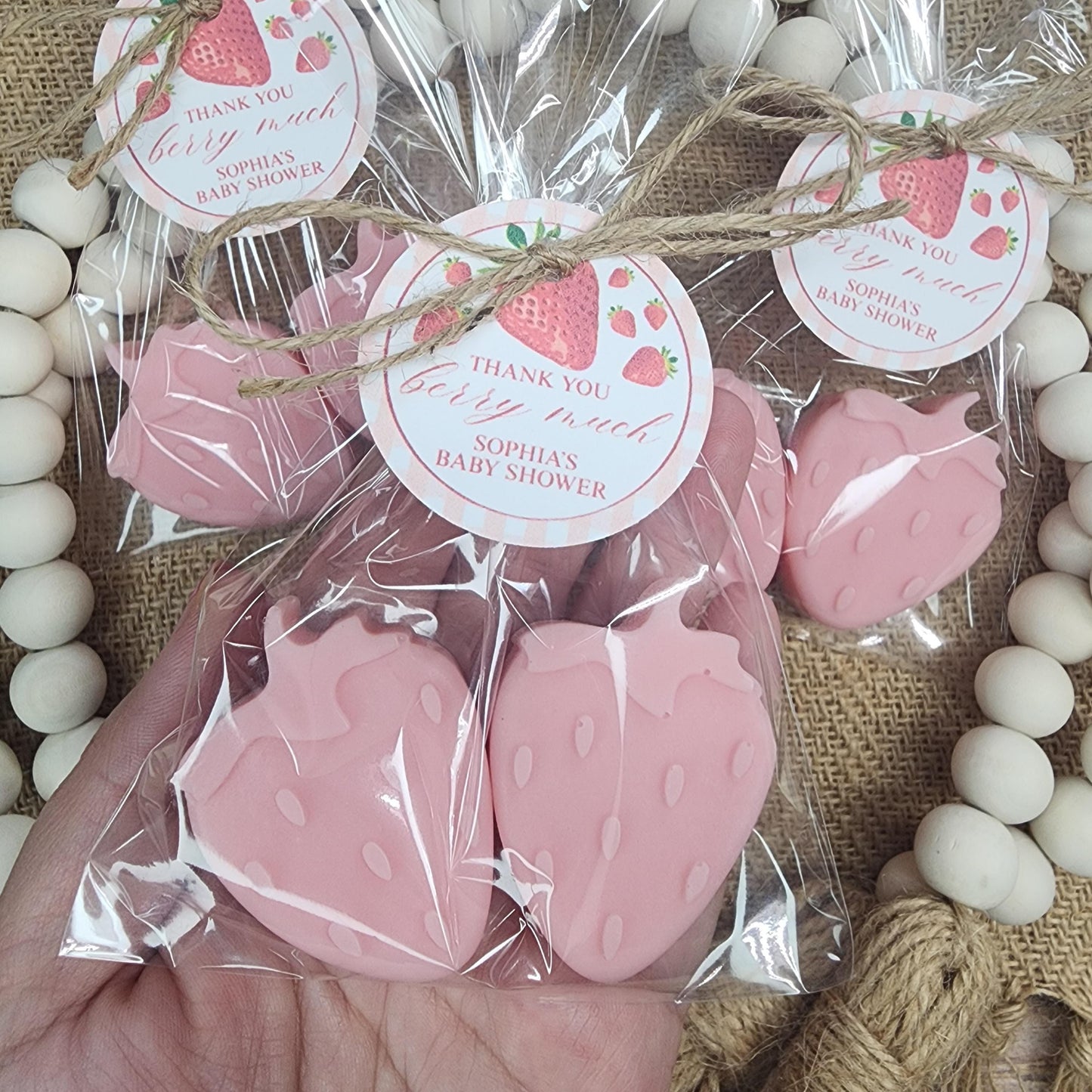 Strawberry Soap Favors Baby Shower Favors Berry First Birthday Party Favors Sweet Strawberry Decorations Gift For Her Summer Fruit Favors