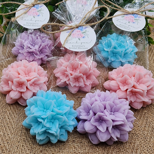 Hydrangea Soap Favors Baby Shower Gift Bridal Shower Favors Bridal Brunch Mother's Day Gift Floral Decorations Gift For Guests Dusty Blue
