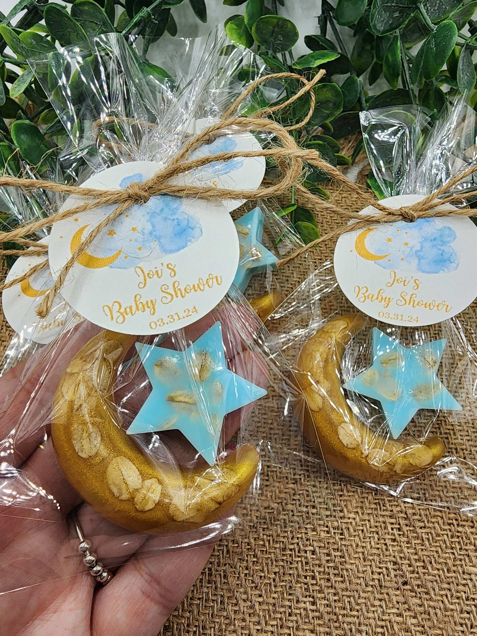 Over the moon soap favors twinkle twinkle little star moon and star soap favors baby shower favors bridal shower favor