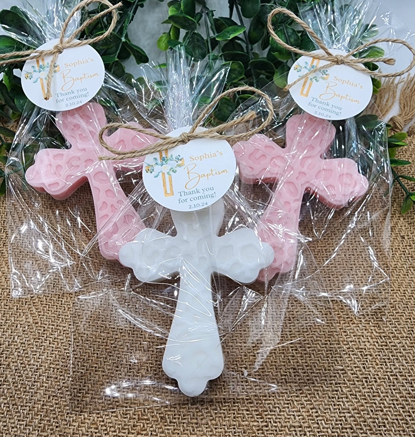Cross soap favors baptism christening gift first communion Christian gift baby girl baby boy decorations baby shower faith