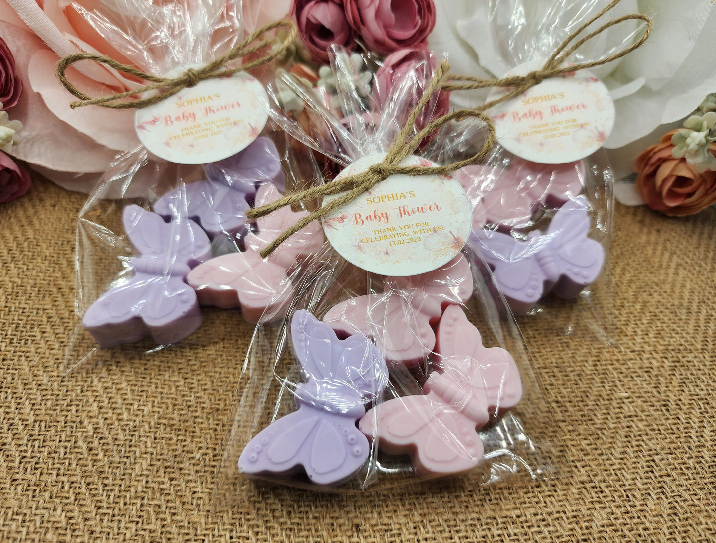Butterfly Soap Favors Baby shower favors Bridal shower favors Wedding shower favors Party favors Girl gift sweet 16 decorations
