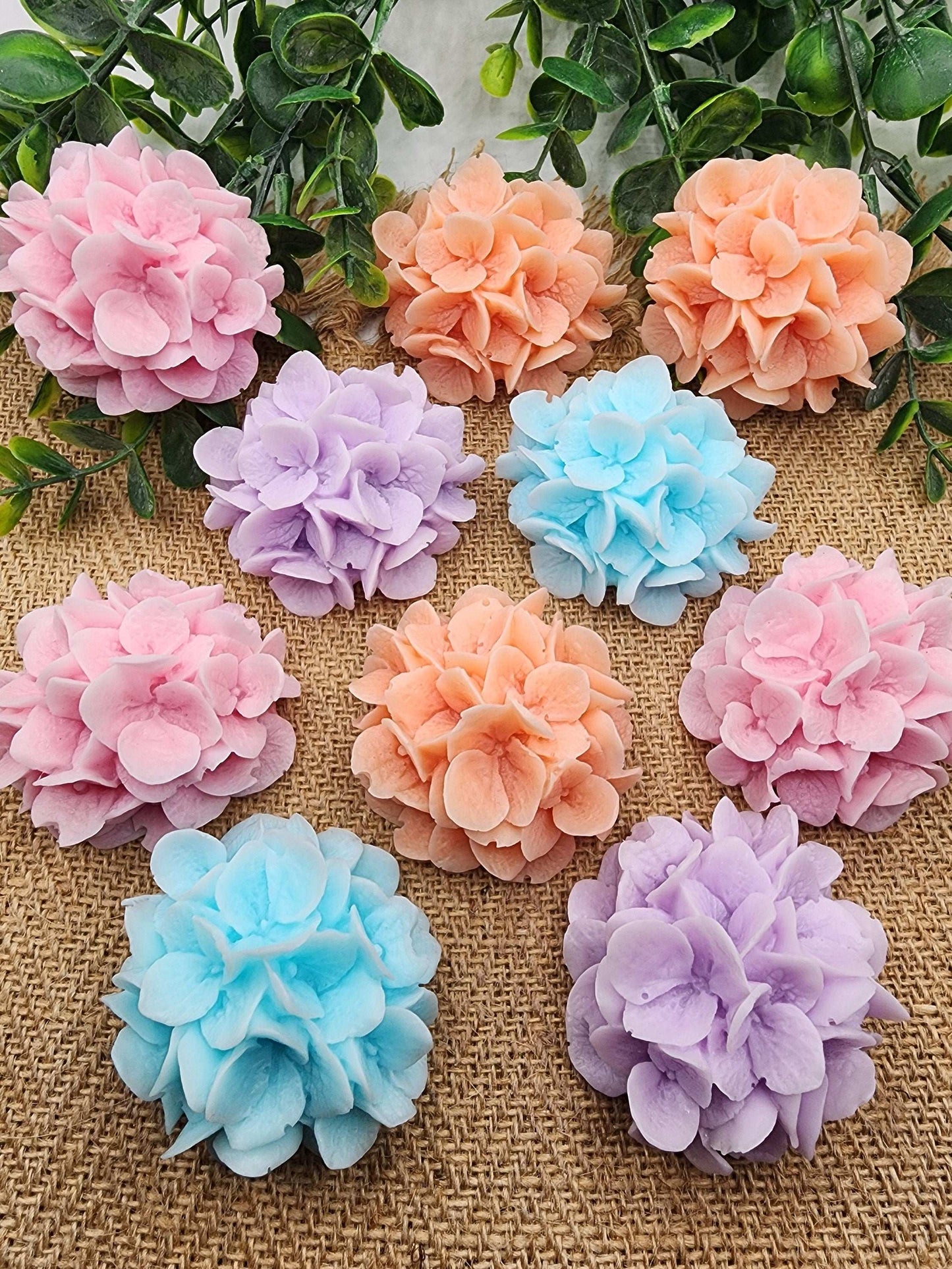 Hydrangea Soap Favors Baby Shower Gift Bridal Shower Favors Bridal Brunch Mother's Day Gift Floral Decorations Gift For Guests Dusty Blue