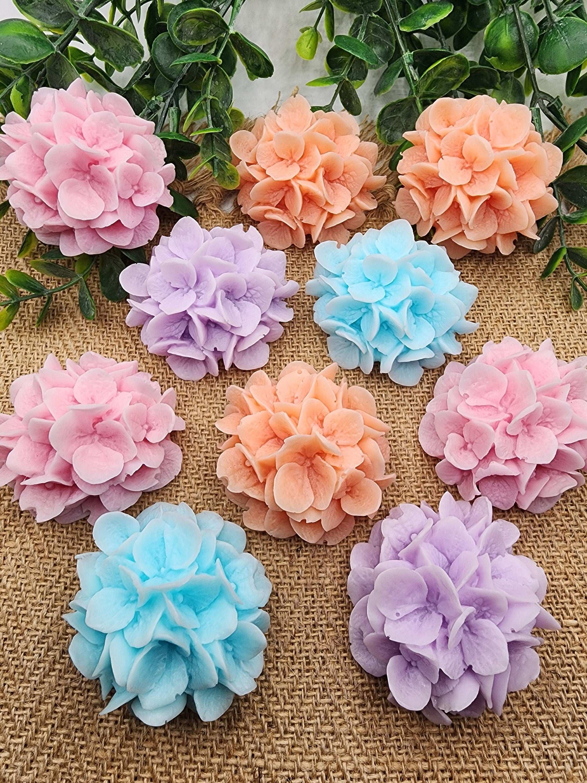 Hydrangea Soap Favors Baby Shower Gift Bridal Shower Favors Bridal Brunch Mother's Day Gift Floral Decorations Gift For Guests Dusty Blue