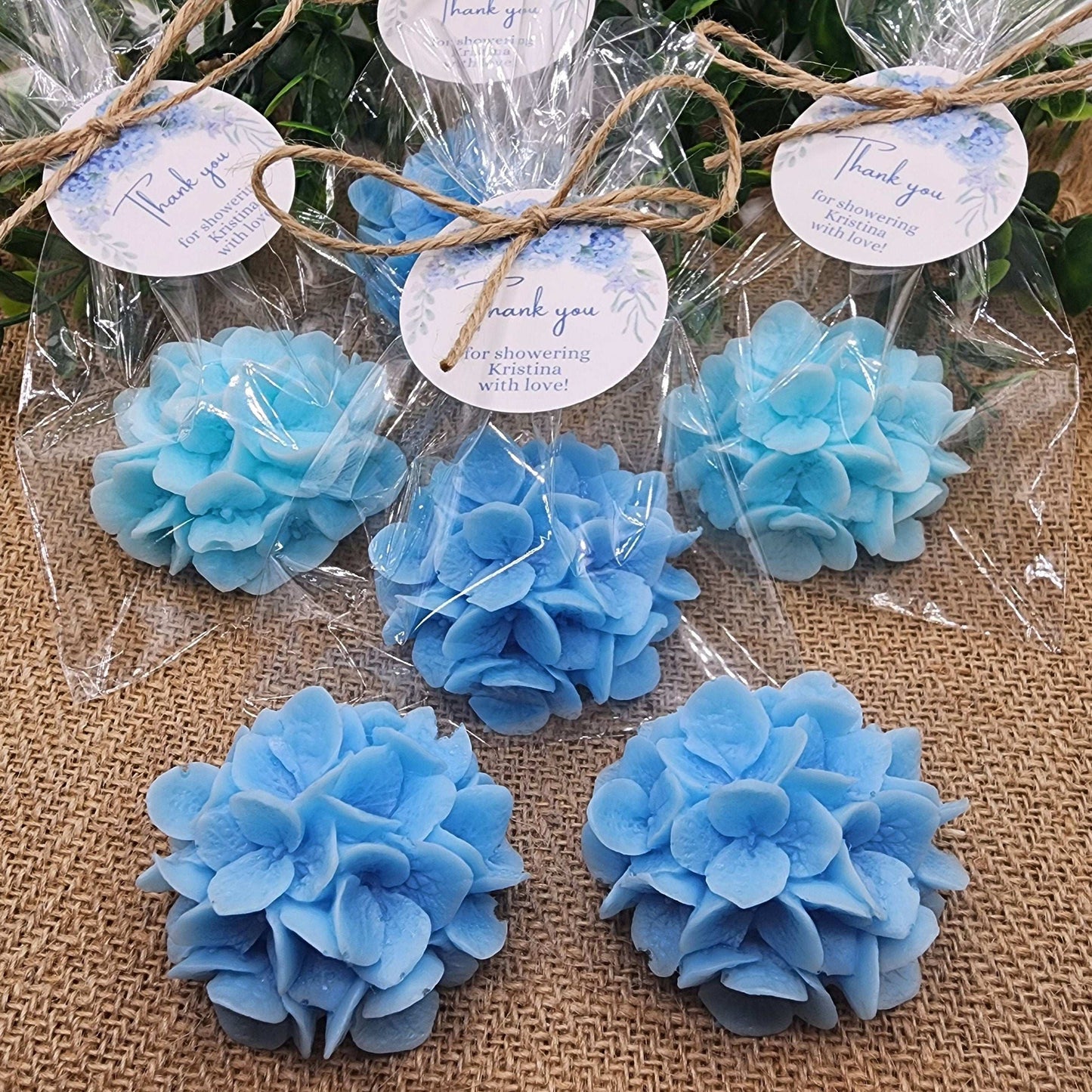 Hydrangea Soap Favors Baby Shower Gift Bridal Shower Favors Bridal Brunch Mother's Day Gift Floral Decorations Gift For Guests Dusty Blue