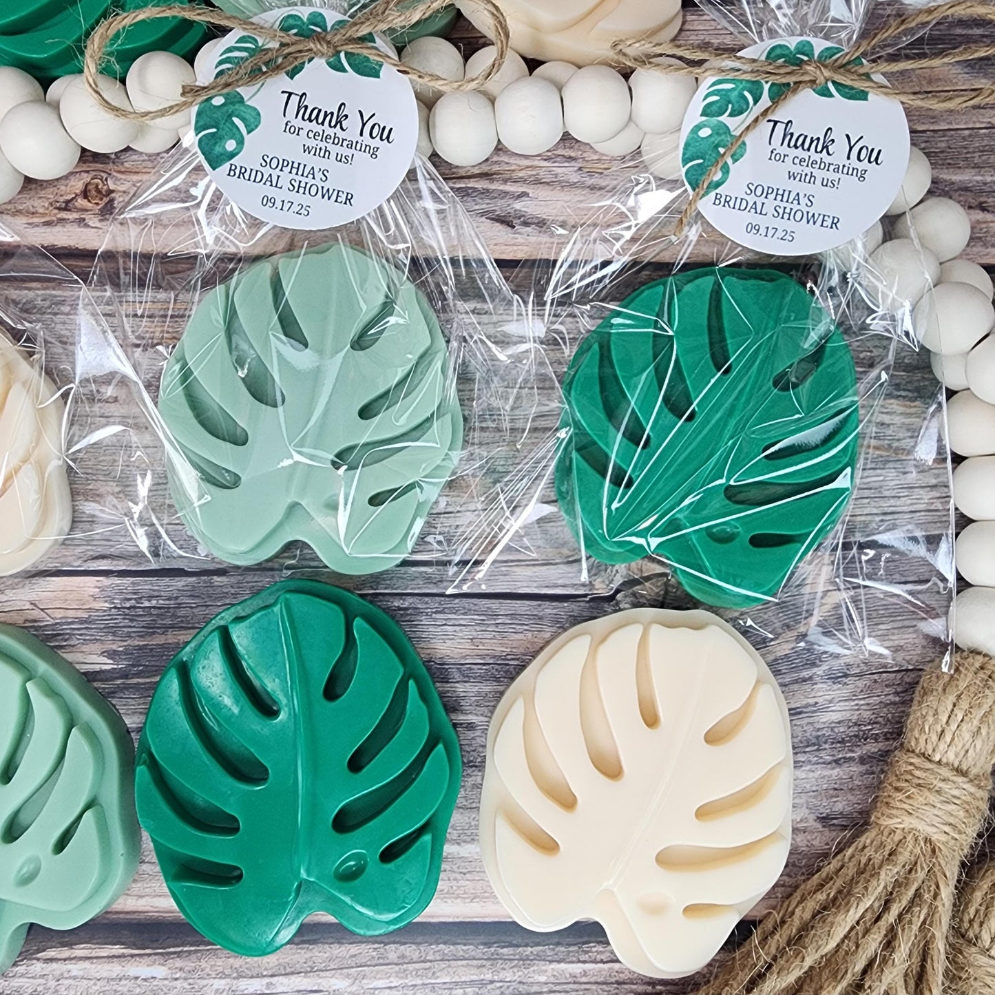 Monstera Soap Favors Elegant Wedding Favors Safari Baby Shower Favors Jungle Wild One Themed Decorations For Birthday Party Greenery Gift