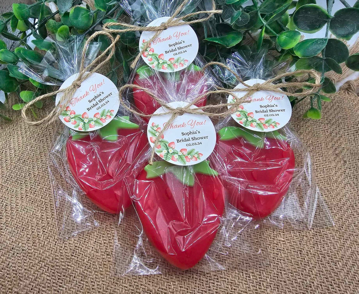 Strawberry Soap Favors Baby Shower Favors Berry First Birthday Party Favors Sweet Strawberry Decorations Gift For Her Summer Fruit Favors