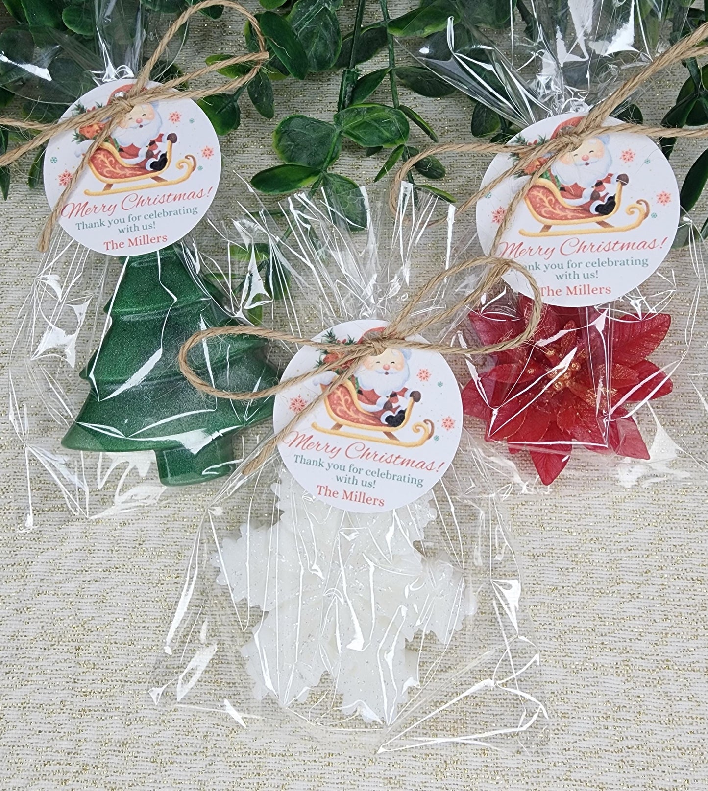 Christmas Soap Favors Baby Shower Favors Christmas Stocking Stuffers Wedding Shower Favor Christmas Gifts Christmas Tree Snowflake decor