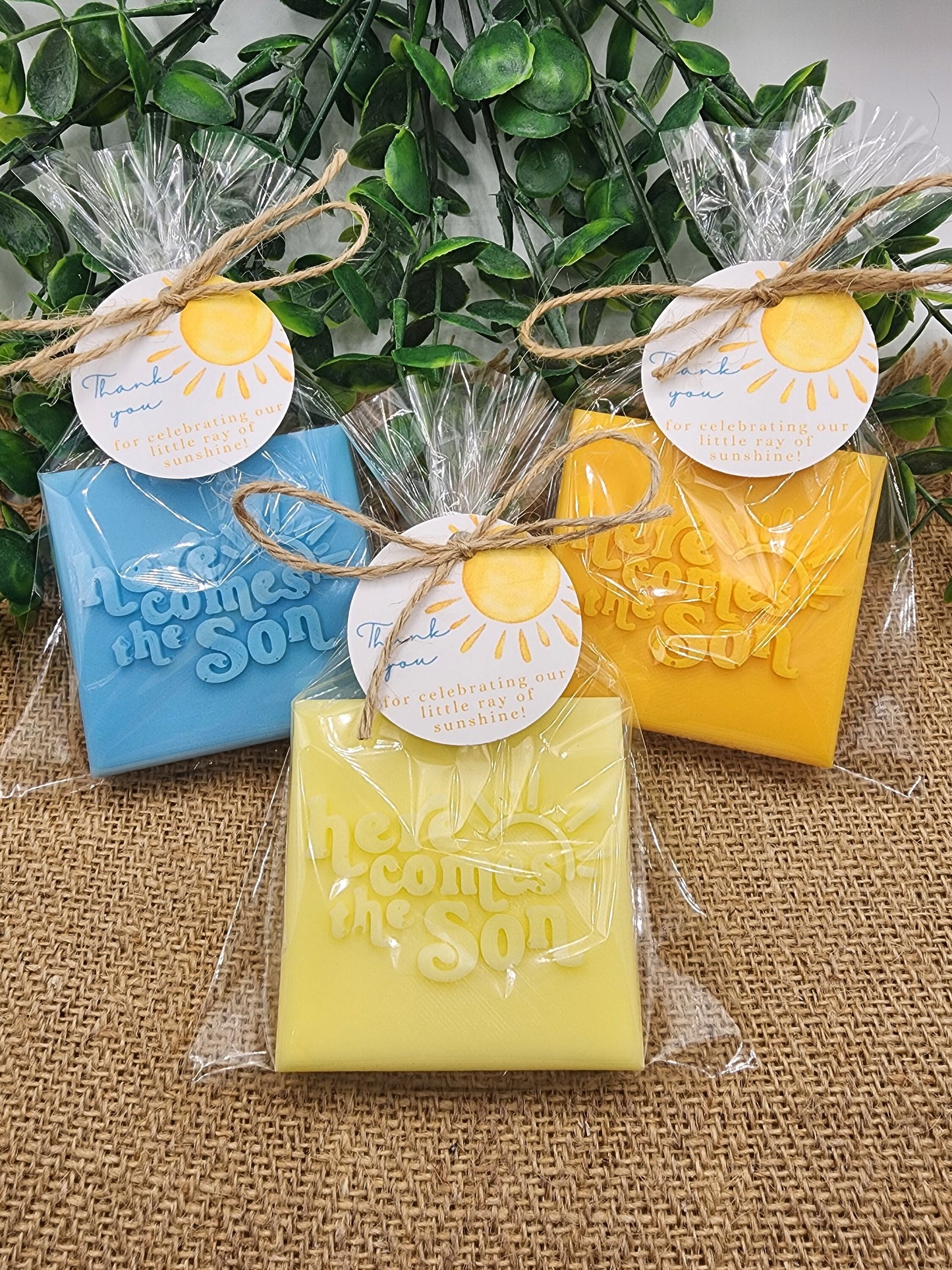 Here Comes The Son Baby Shower Soap Favors Sunshine Decorations Sunshine Theme First Trip Around The Sun Party Favors Gift For Guest In Bulk