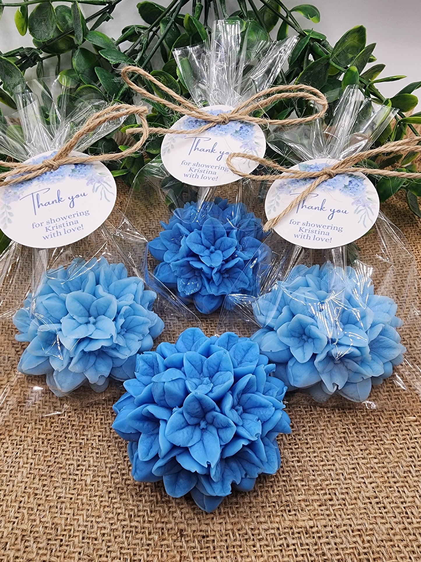 Hydrangea Soap Favors Baby Shower Gift Bridal Shower Favors Bridal Brunch Mother's Day Gift Floral Decorations Gift For Guests Dusty Blue