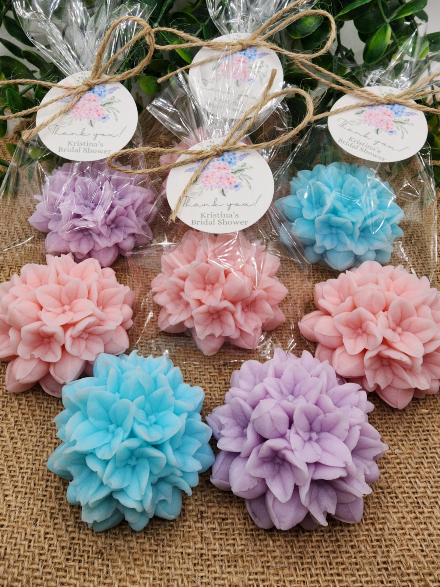 Hydrangea Soap Favors Baby Shower Gift Bridal Shower Favors Bridal Brunch Mother's Day Gift Floral Decorations Gift For Guests Dusty Blue