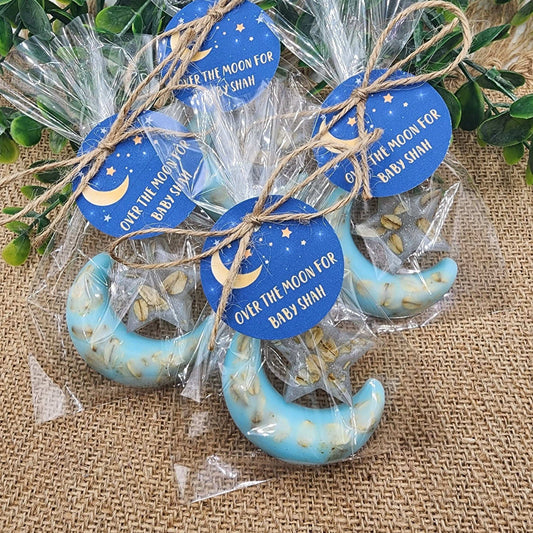 Over the moon soap favors twinkle twinkle little star moon and star soap favors baby shower favors bridal shower favors baptism 1st birthday