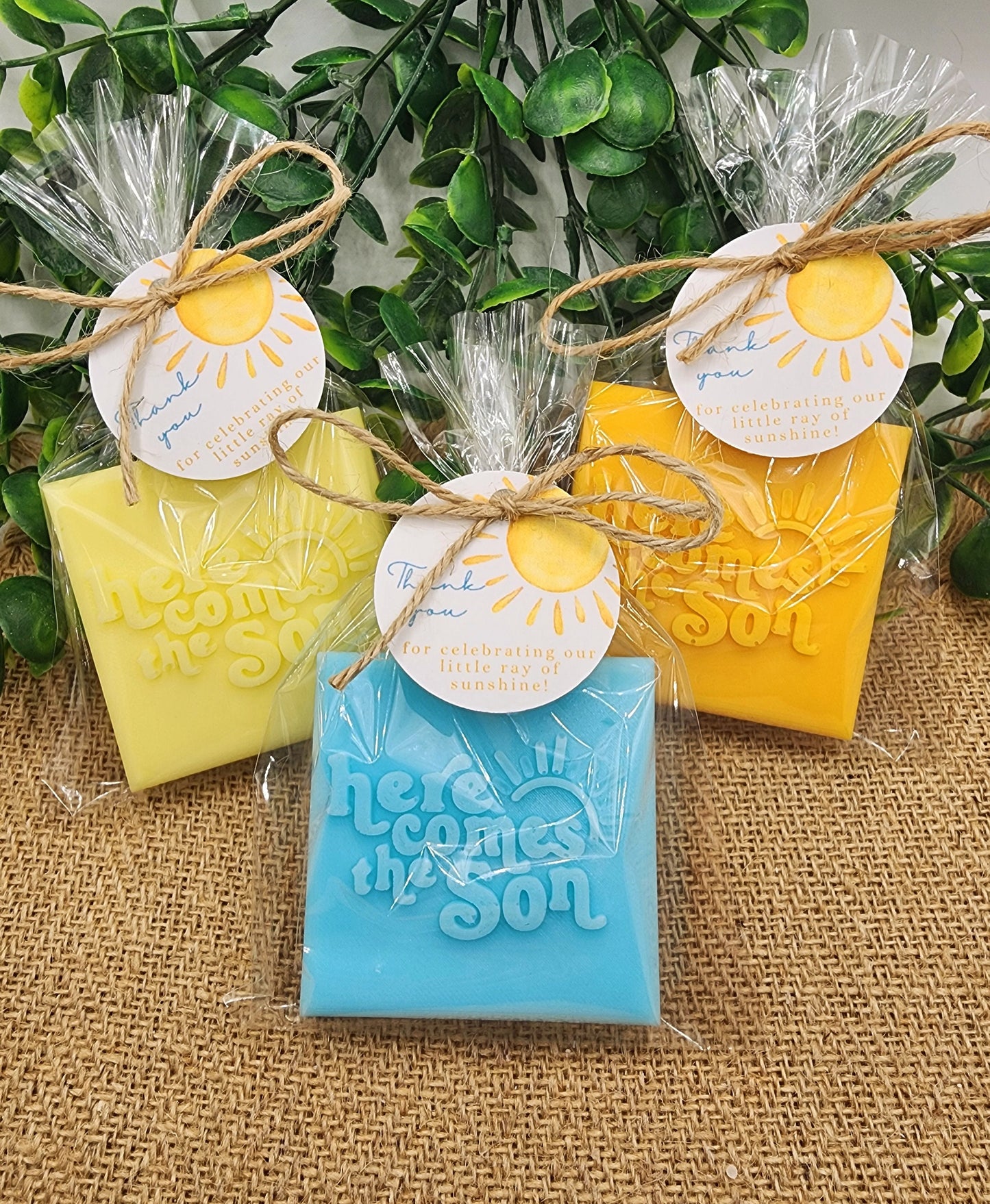 Here Comes The Son Baby Shower Soap Favors Sunshine Decorations Sunshine Theme First Trip Around The Sun Party Favors Gift For Guest In Bulk