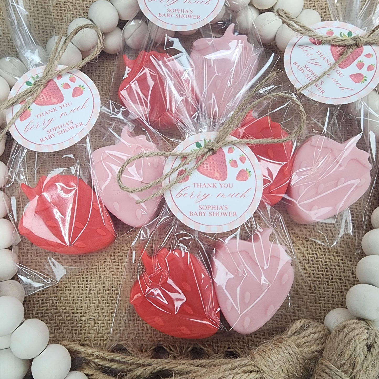 Strawberry Soap Favors Baby Shower Favors Berry First Birthday Party Favors Sweet Strawberry Decorations Gift For Her Summer Fruit Favors