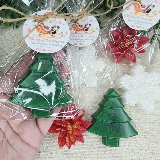 Christmas Soap Favors Baby Shower Favors Christmas Stocking Stuffers Wedding Shower Favor Christmas Gifts Christmas Tree Snowflake decor