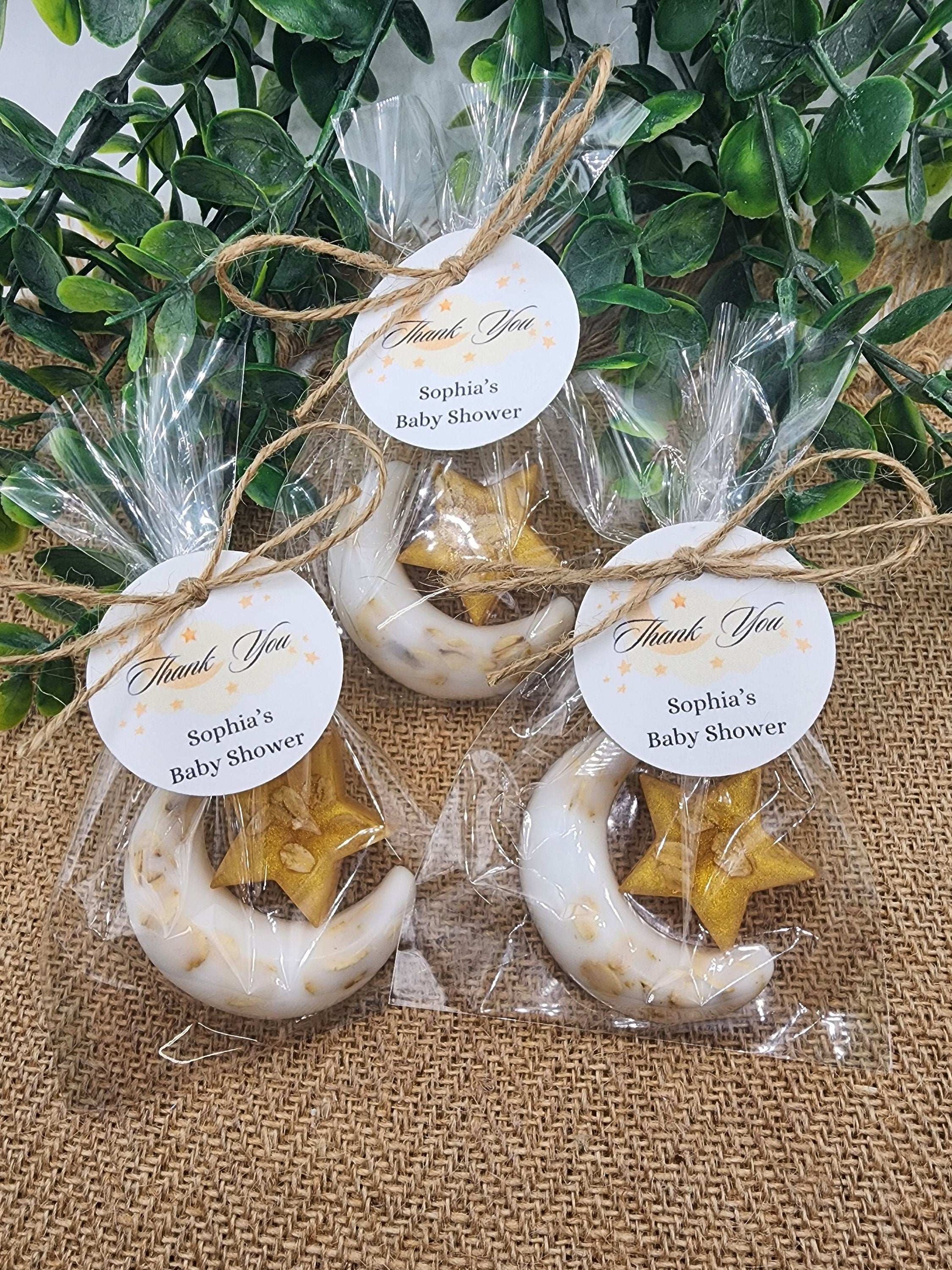 Over the moon soap favors twinkle twinkle little star moon and star soap favors baby shower favors bridal shower favor
