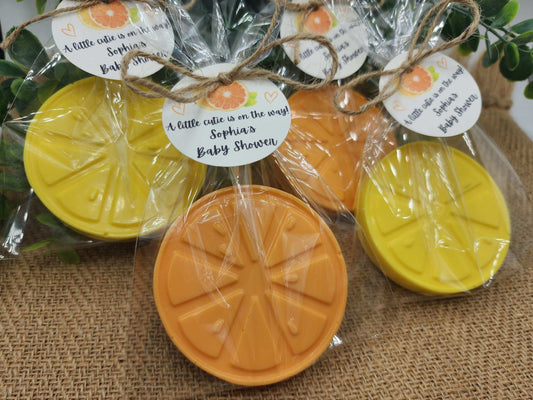 Citrus Soap Favors Orange Baby Shower Soap Favors Lemon Wedding Favors Little Cutie Favors Mandarin Soap Favors Gift For Her Clementine Soap