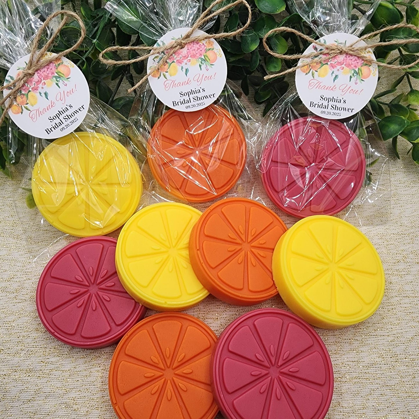Citrus Soap Favors Orange Baby Shower Soap Favors Lemon Wedding Favors Little Cutie Favors Grapefruit Lime Clementine Gift For Her Soap
