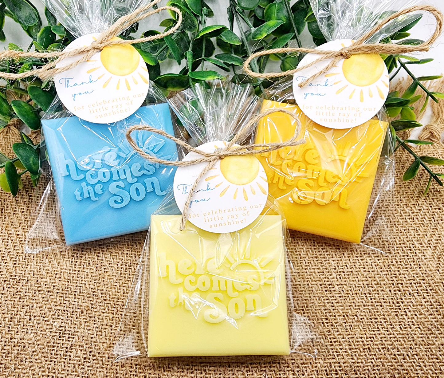 Here Comes The Son Baby Shower Soap Favors Sunshine Decorations Sunshine Theme First Trip Around The Sun Party Favors Gift For Guest In Bulk