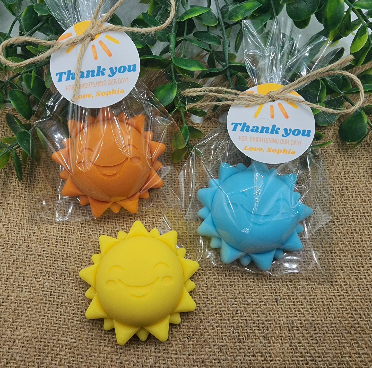 Sun baby shower soap favors sunshine soap here comes the son soap baby shower sun favors birthday party gift you are my sunshine