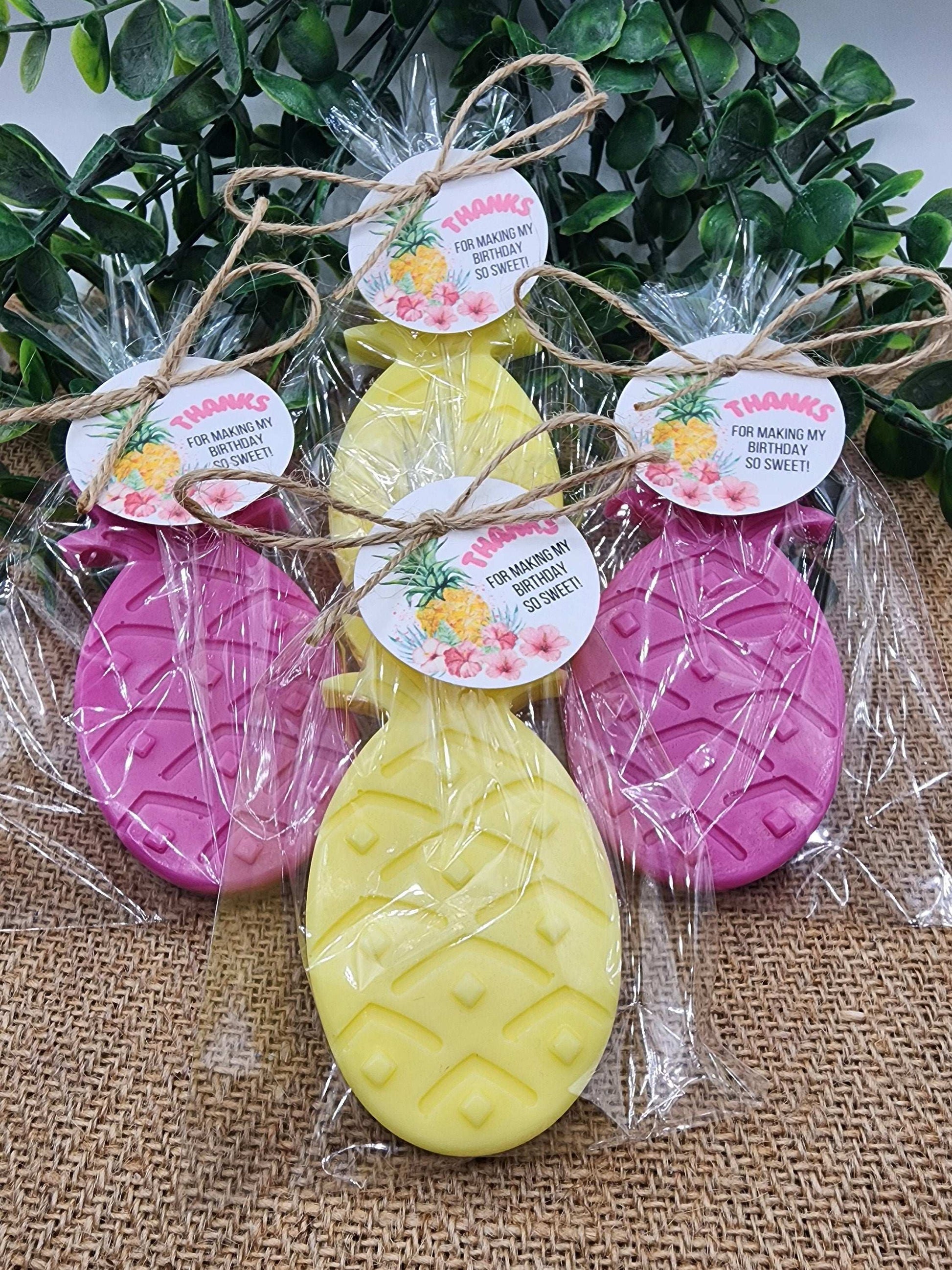 Pineapple Soap Favors Baby Shower Aloha Hawaiian Decorations Party Like A Pineapple Pool Party Tropical Fruit Summer First Birthday Theme