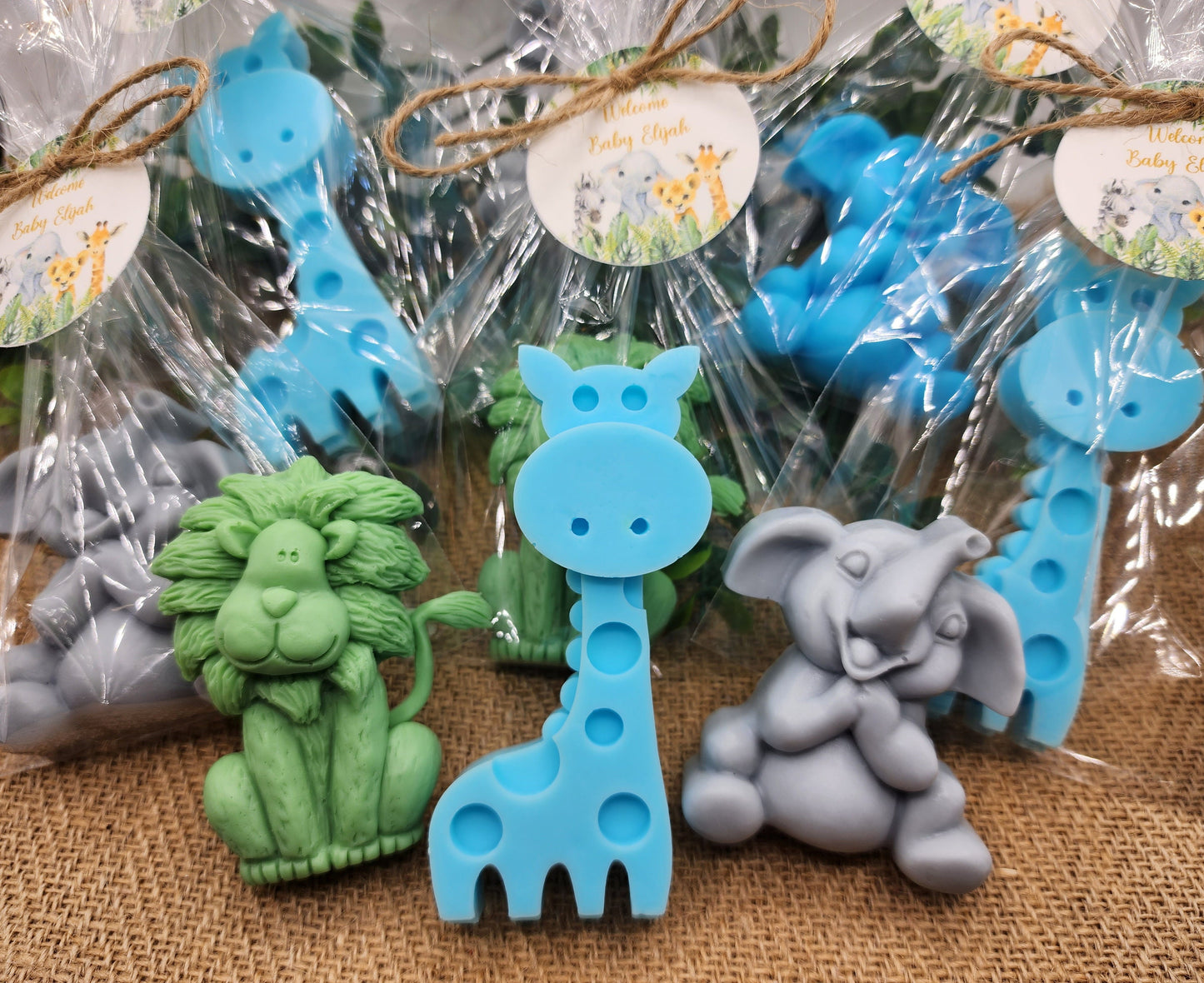 Safari Animal Soaps Baby Shower Soap Favors Safari Themed Decorations Wild One Party Favors Elephant Lion Girrafe Favors Boy Birthday Gift