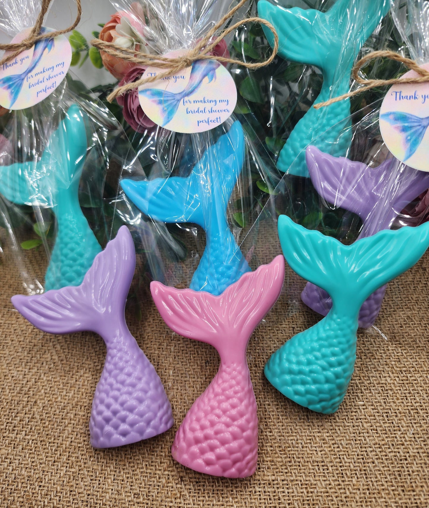 Large Mermaid Tail Soap Mermaid Party Favor Mermaid Tails Beach Soap Beach Birthday Party Gift For Girl Baby Shower Favor Bridal Shower