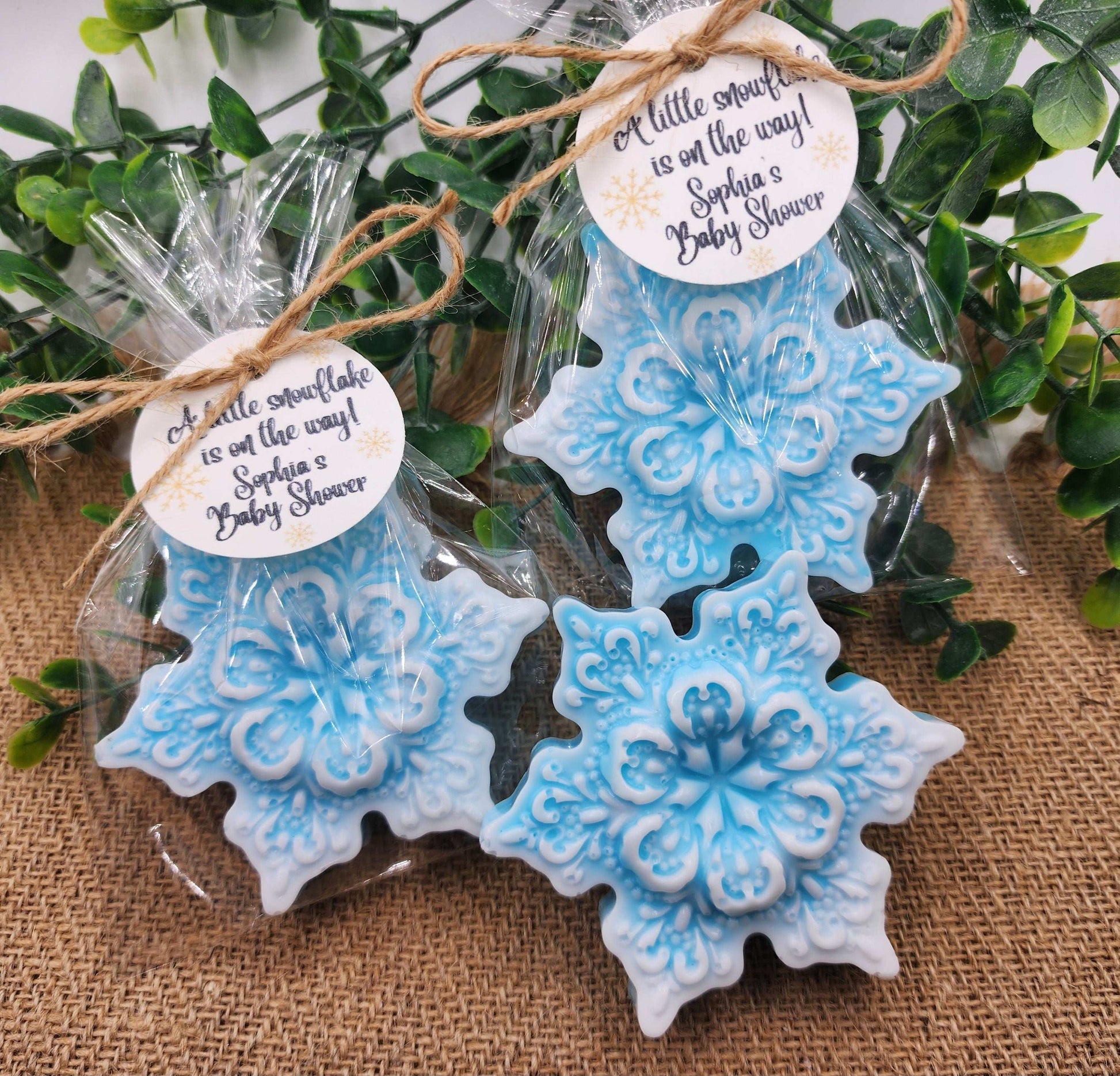 Snowflake Soap Favors Baby Shower Favors Christmas Stocking Stuffers Wedding Shower Favor Christmas Gifts