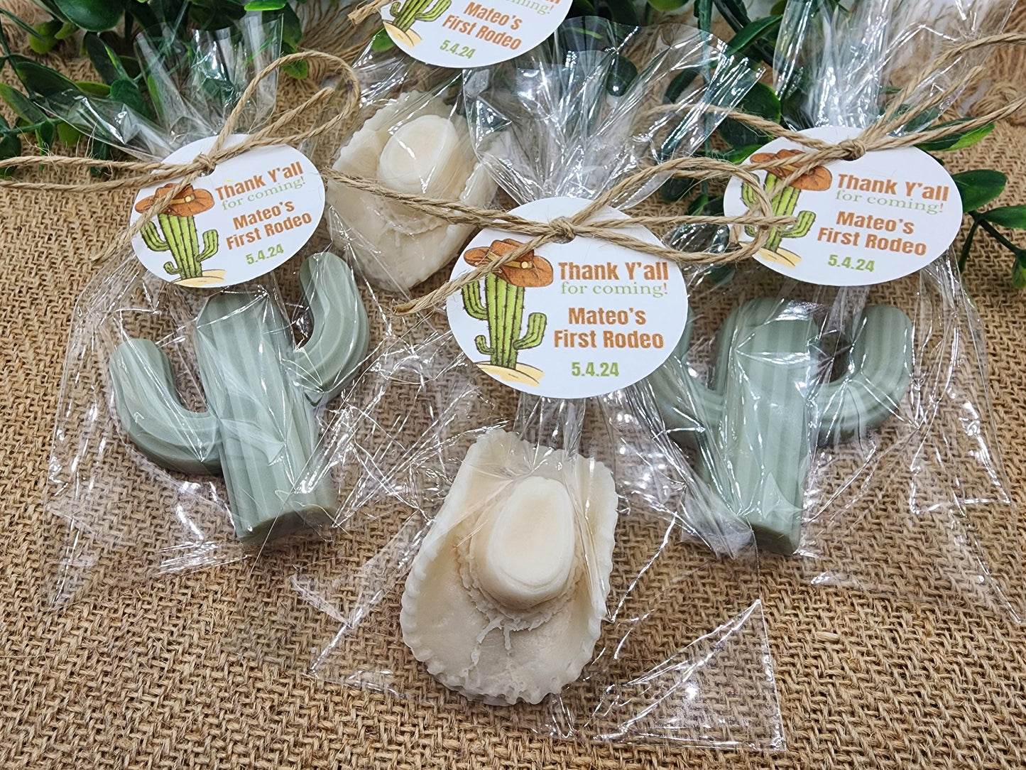Western Soap Favors Cowboy Baby Shower Mexican Fiesta Wedding First Rodeo Birthday Decorations Country Wild West Party Hat Cactus Soap Gift