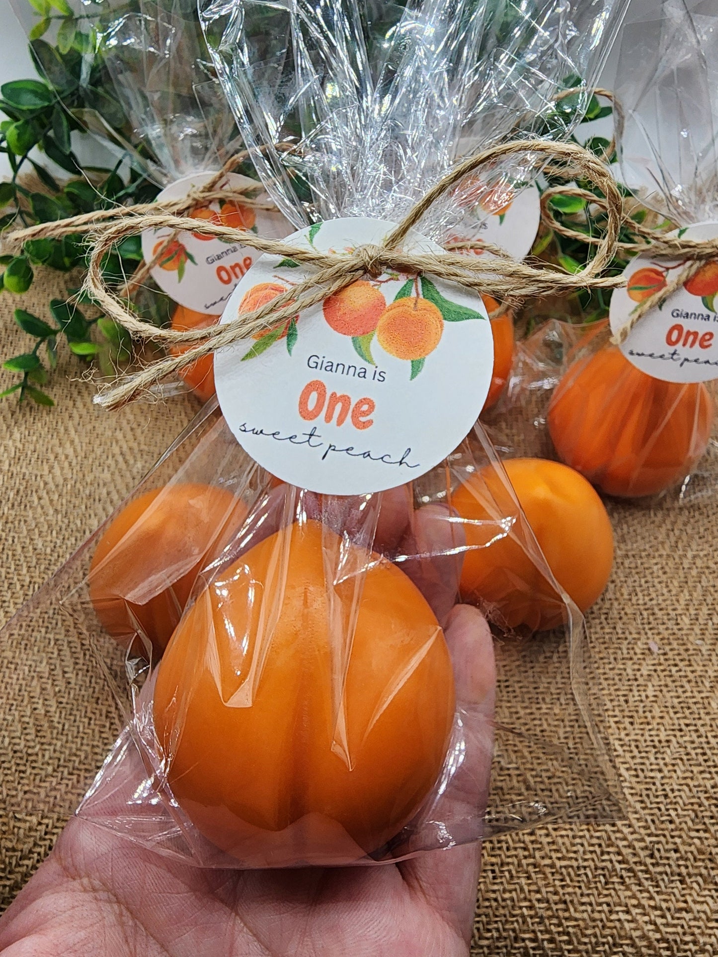 Peach soap favors peach baby shower decorations one sweet peach summer fruit decor for first birthday wedding shower gift for boy girl