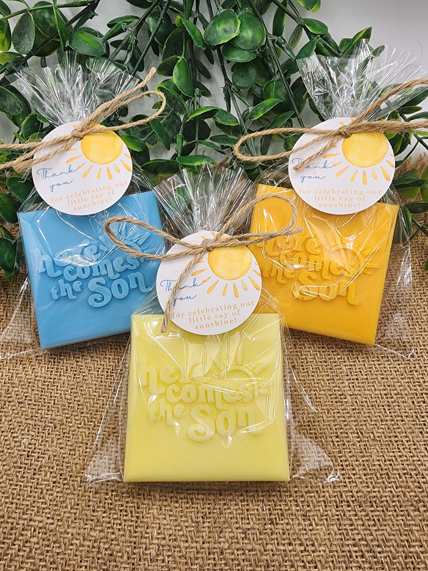 Here Comes The Son Baby Shower Soap Favors Sunshine Decorations Sunshine Theme First Trip Around The Sun Party Favors Gift For Guest In Bulk