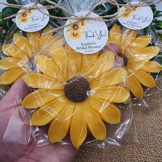 Sunflower Soap Favors Baby Shower Floral Bridal Shower Decor Baby In Bloom Theme Large Daisy Party Favors Gift For Guests Spring Sunshine