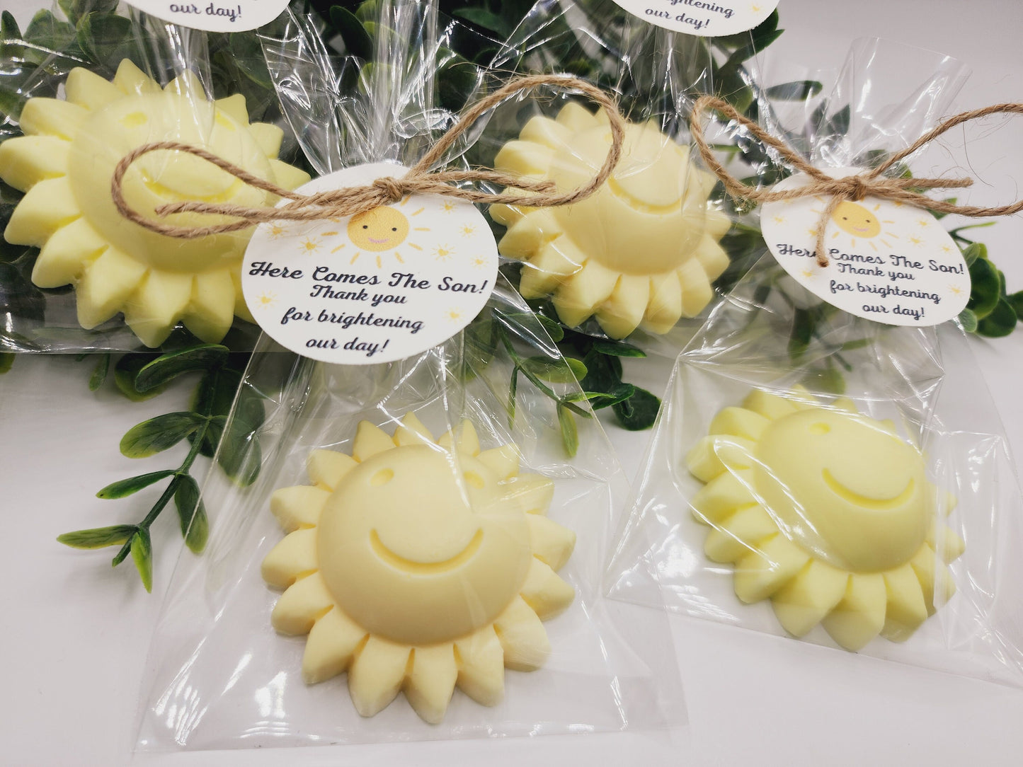 Sun baby shower soap favors sunshine soap here comes the son soap baby shower sun favors birthday party gift you are my sunshine
