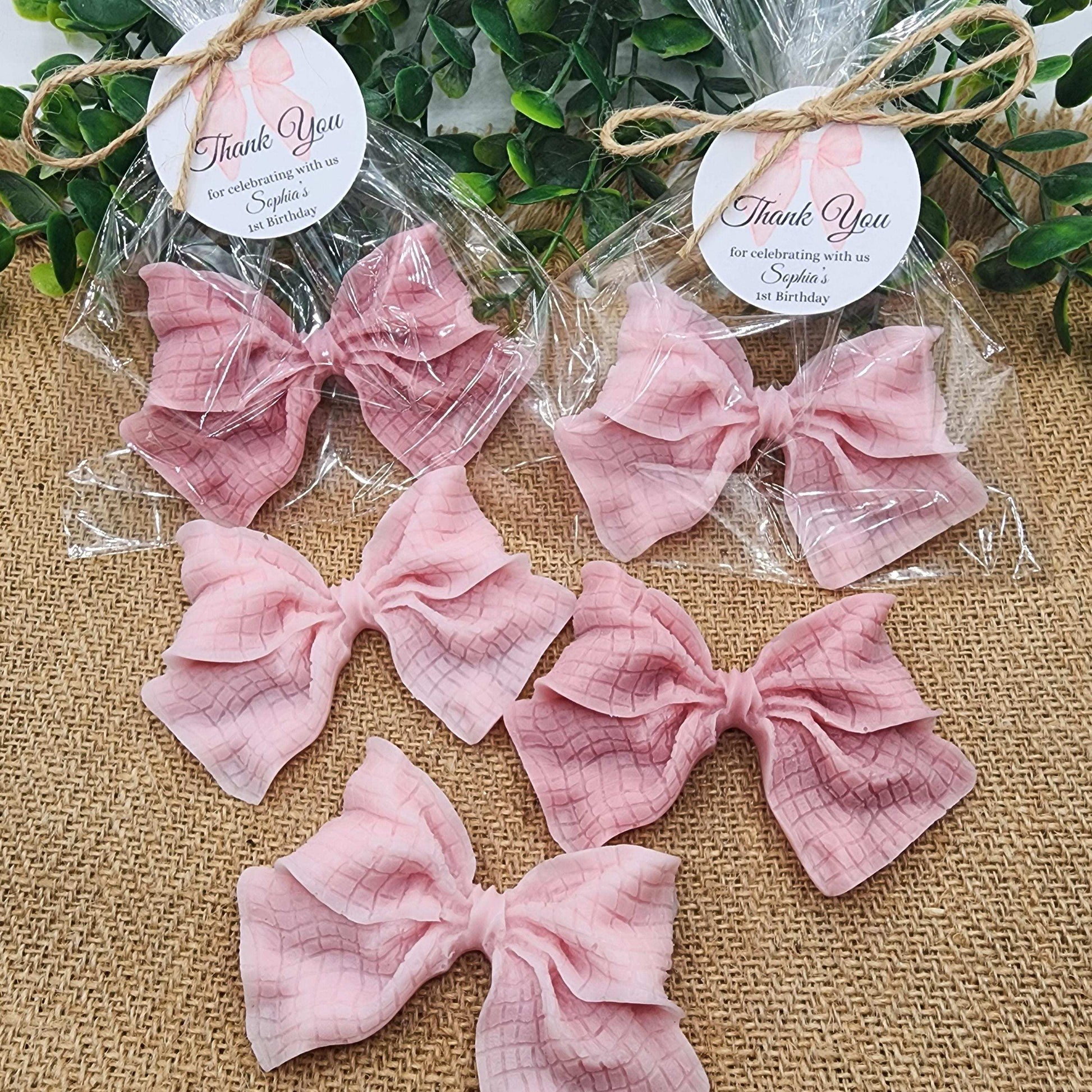Pink Bow Baby Shower Soap Favors She's Tying The Knot Bridal Shower Wedding Decorations Elegant Keepsakes Gifts For Guests Sweet 16 Birthday