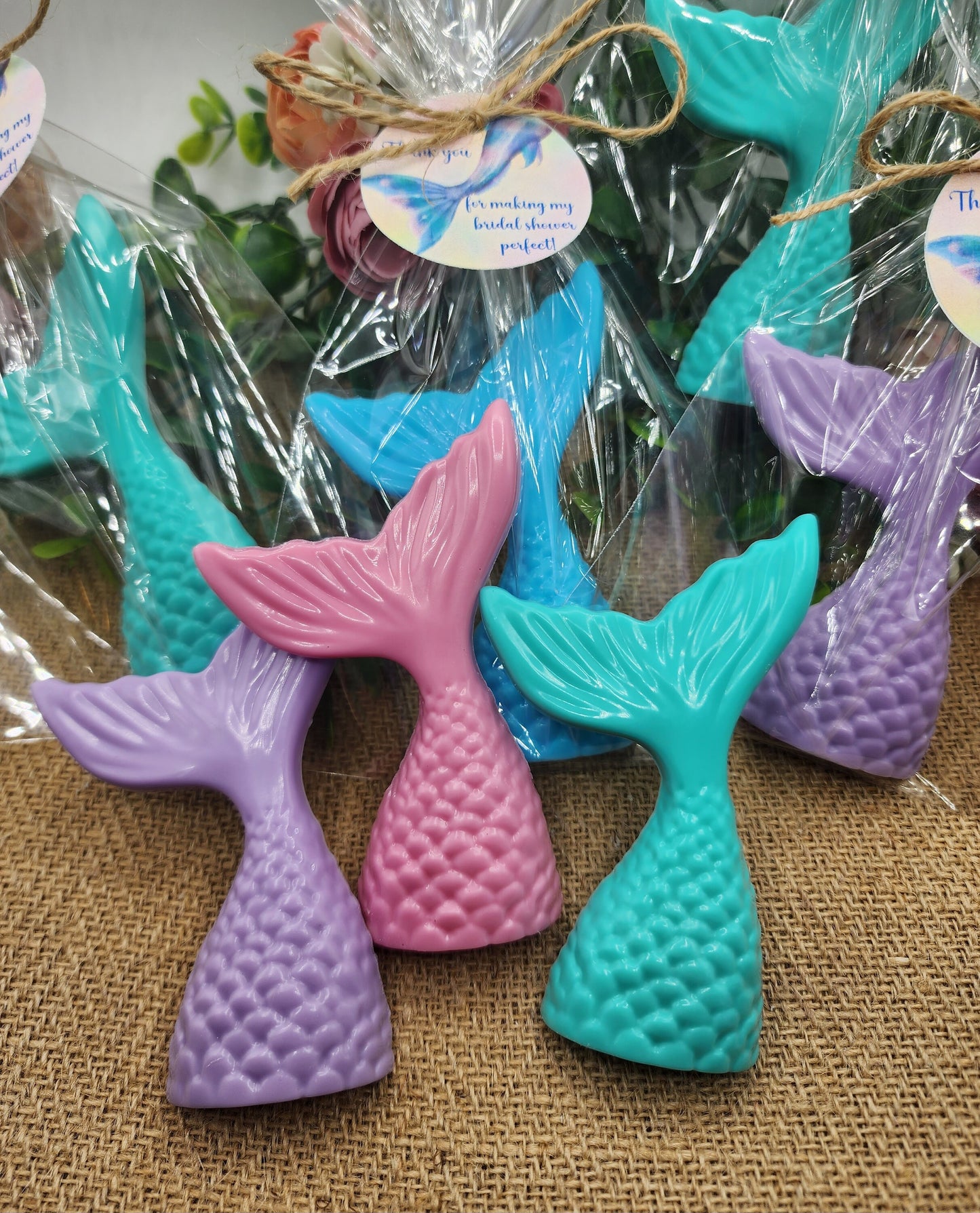 Large Mermaid Tail Soap Mermaid Party Favor Mermaid Tails Beach Soap Beach Birthday Party Gift For Girl Baby Shower Favor Bridal Shower