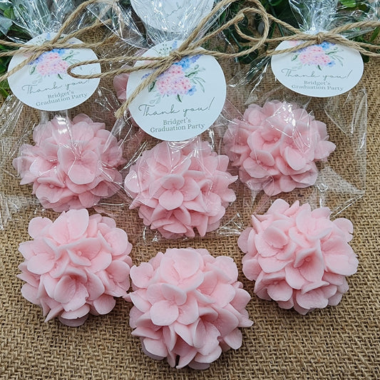 Hydrangea Soap Favors Baby Shower Gift Bridal Shower Favors Bridal Brunch Mother's Day Gift Floral Decorations Gift For Guests pink flowers