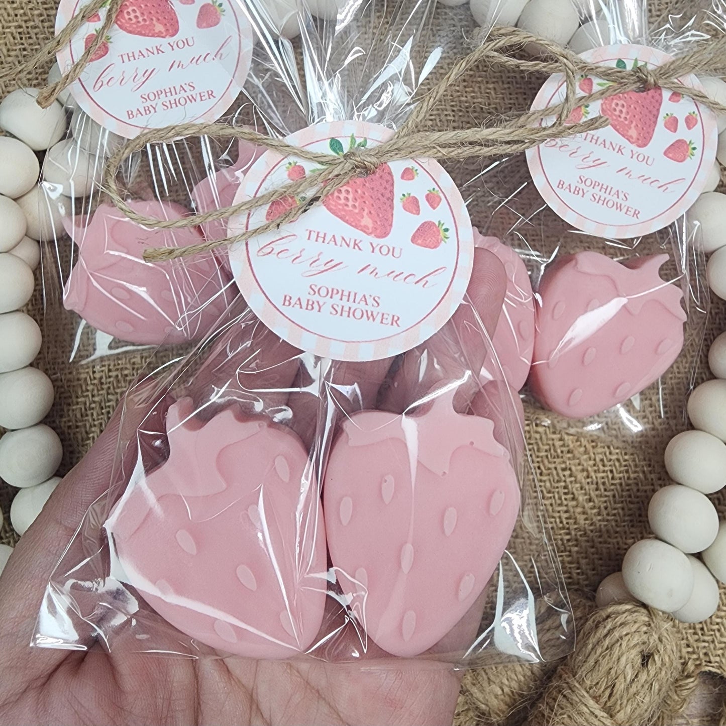 Strawberry Soap Favors Baby Shower Favors Berry First Birthday Party Favors Sweet Strawberry Decorations Gift For Her Summer Fruit Favors