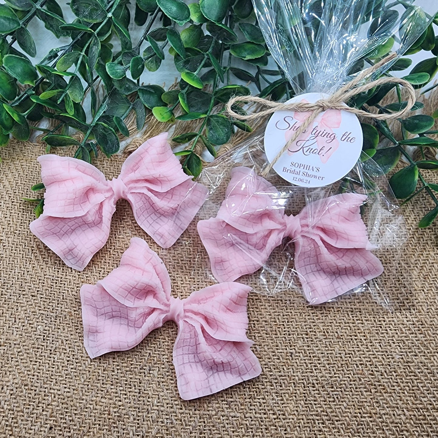 Dusty Blue Bow Baby Shower Soap Favors She's Tying The Knot Bridal Shower Wedding Decor Elegant Keepsakes Gifts For Guest Sweet 16 Birthday